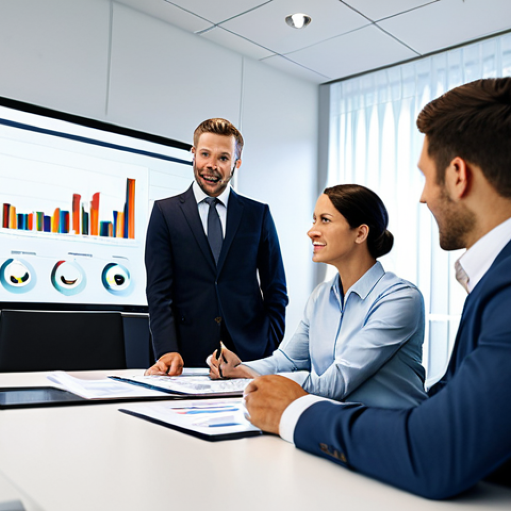Customer Feedback Analysis Meeting**
"A professional business team in a modern office, reviewing charts and graphs displaying customer feedback data, fully clothed, appropriate attire, safe for work, perfect anatomy, natural proportions, business meeting, professional environment, high quality, well-lit."
**