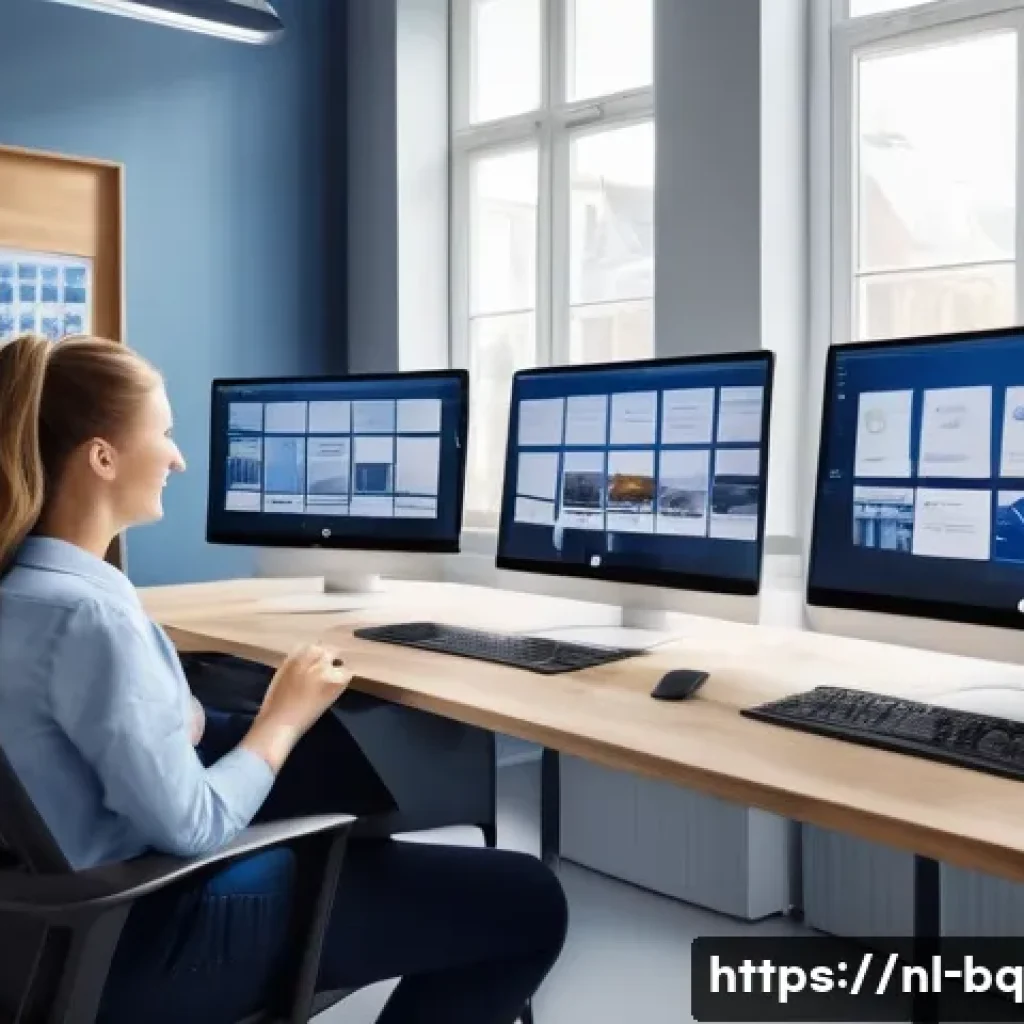고객 피드백 시스템 운영을 위한 실무 가이드 - A modern Dutch office environment with a diverse team of professionals collaboratively analyzing dig...