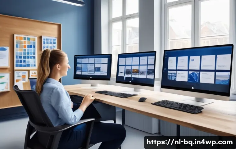 고객 피드백 시스템 운영을 위한 실무 가이드 - A modern Dutch office environment with a diverse team of professionals collaboratively analyzing dig...