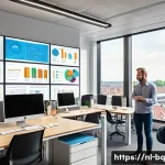 Home 22 고객 피드백 시스템 구축 시 주의사항 - A modern office setting in the Netherlands with a diverse team of professionals collaborating around...