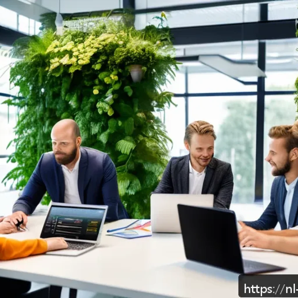 고객 피드백을 통한 인사이트 기반 의사결정 - A modern Dutch office environment where a diverse team of professionals is collaboratively analyzing...