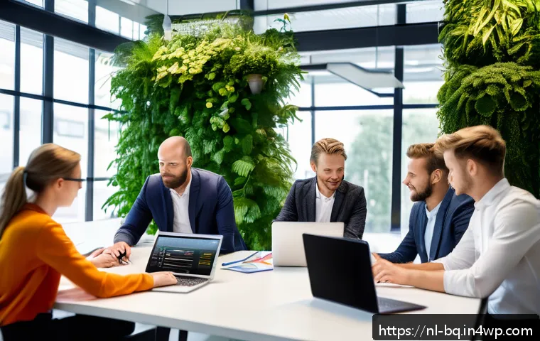 고객 피드백을 통한 인사이트 기반 의사결정 - A modern Dutch office environment where a diverse team of professionals is collaboratively analyzing...
