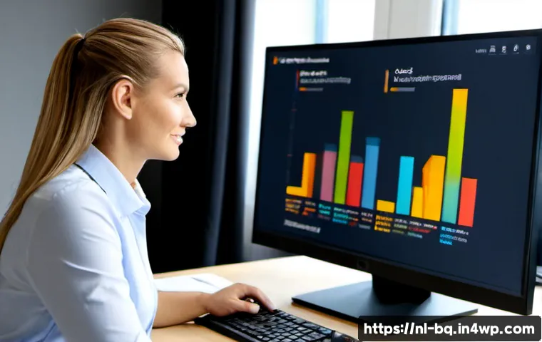 Home 17 고객 피드백 분석을 위한 데이터 시각화 기법 - Photorealistic Dutch business analyst reviewing customer feedback trends on a large desktop monitor,...