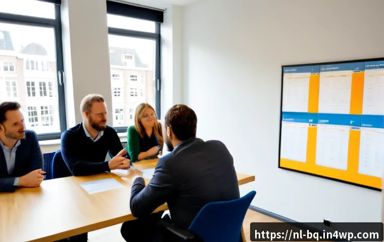 Home 17 고객 피드백을 통한 서비스 품질 향상 과정 - Photorealistic Dutch customer service improvement workshop in a bright modern Amsterdam office, dive...
